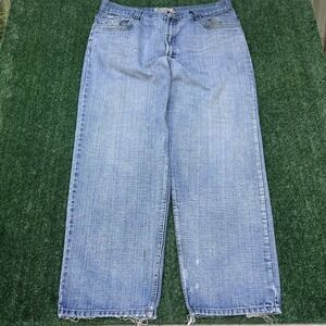 Vintage Indigo Jeans Mens 41x32" Blue Wide Leg Baggy Hip Hop Southpole Style Y2K
